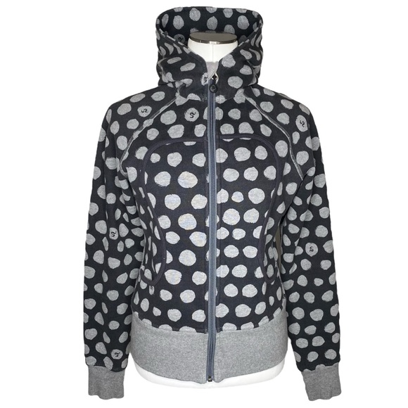 lululemon athletica Tops - Lululemon Polka Dot Scuba Hoodie Sweatshirt